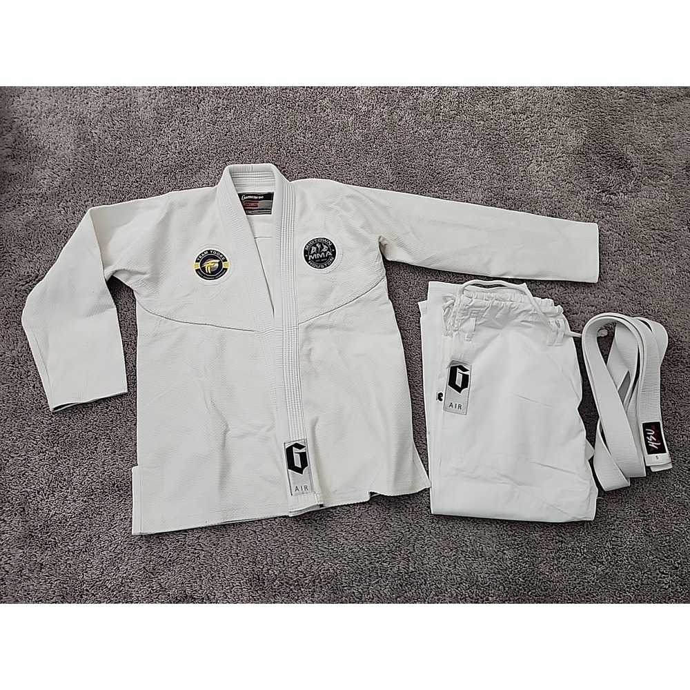 Gameness Air Kimono Set Adult A1 White Brazilian Jiu-Jitsu Martial Arts Uniform